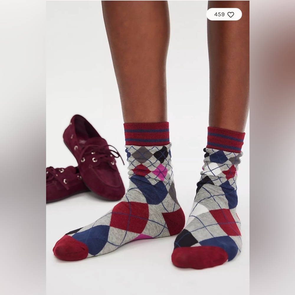 Free People Argyle Socks. NWT.